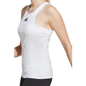 NWOT Adidas Women's Tank Top White Sleeveless Size M Polyester Heat Ready